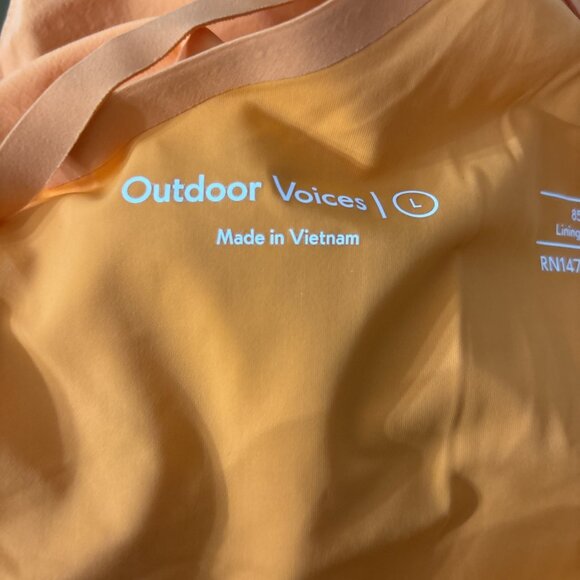 Outdoor Voices Womens Peach Athletic Exercise Dress, Size Small, Built in Shorts - Picture 6 of 7